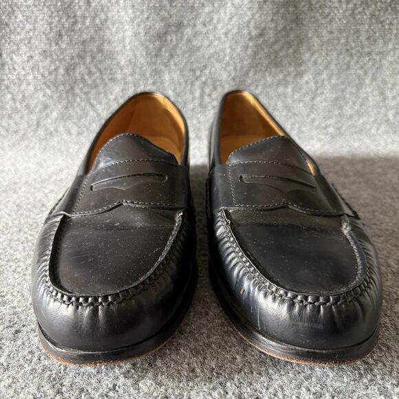 Cole Haan Men’s Black Leather Penny Loafer Slip-On Dress Shoes 03503 14D main image 7
